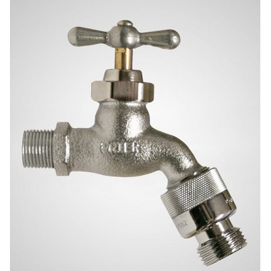 Prier C-168 Hose Bibb -Anti-Siphon ASSE 1052 with Stuffing Box - Anti-Siphon - 3/4"MPT - Nickel Chrome Plated - C-168ST.75