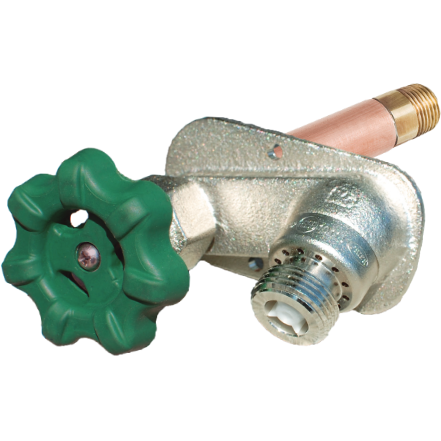 Prier C-434Y 8" Anti-Siphon Wall Hydrant - 1/2"Press Fit - C-434Y08
