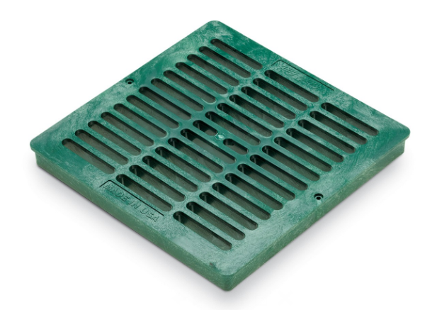 Rain Bird - DG12SFG 12" Plastic Square Flat Drainage Grate - Green