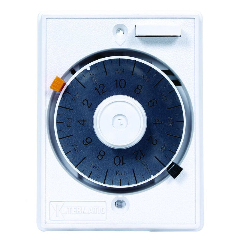 Intermatic - E1010 - 24-Hour Heavy-Duty Mechanical In-Wall Timer, Permanent Trippers