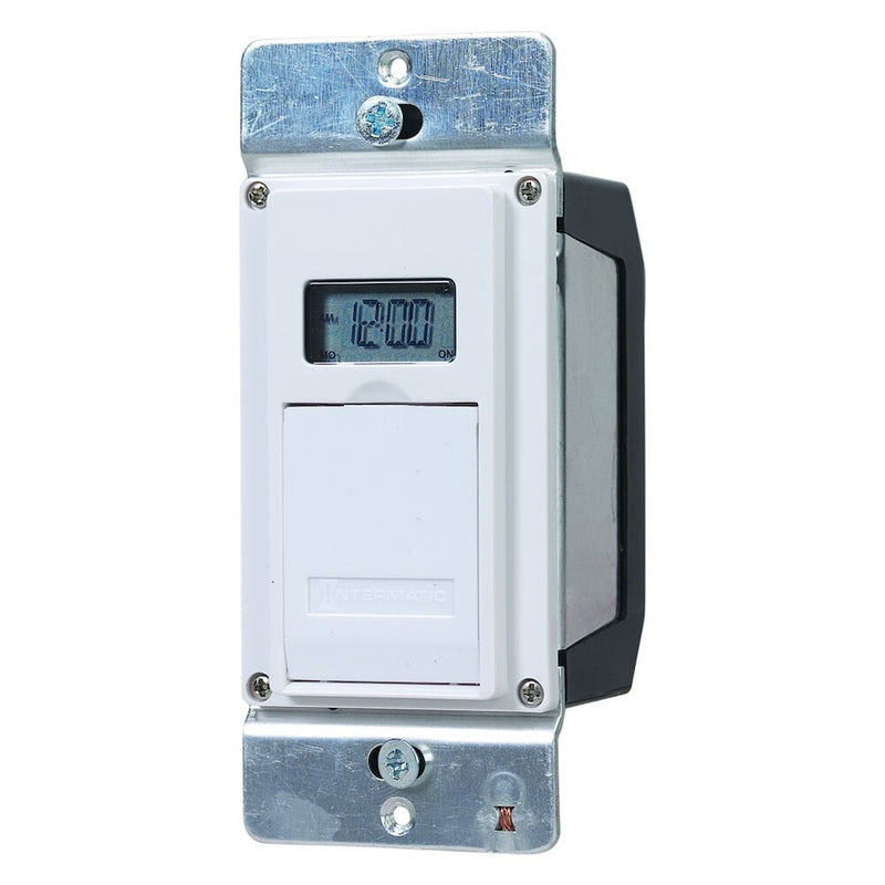Intermatic EJ600 Temporizador programable estándar de 7 días, 12 A, blanco