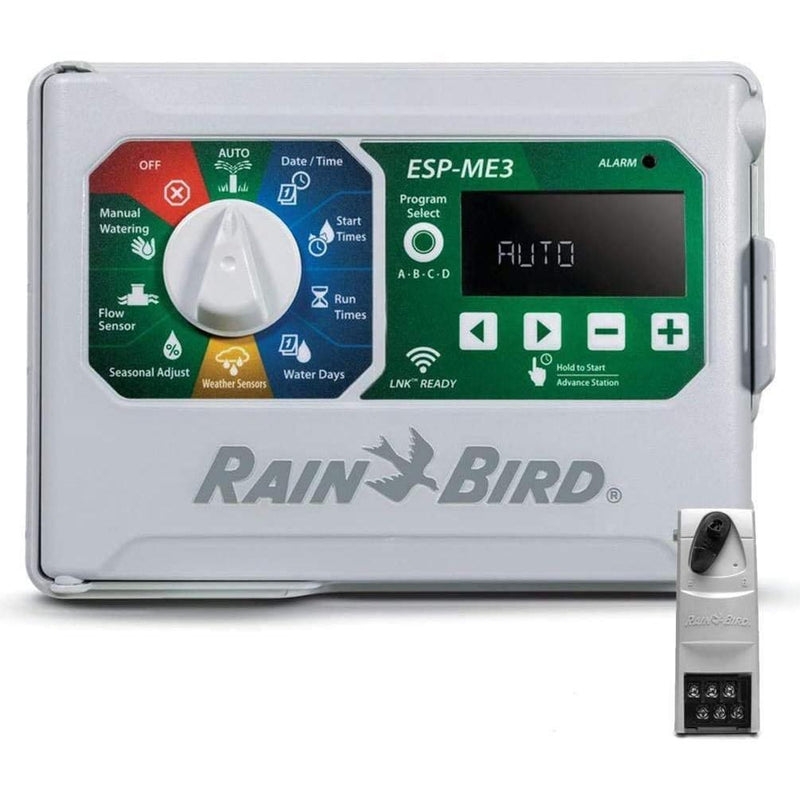 Rain Bird ESP4ME3 4 Station Indoor/Outdoor Wifi Ready Sprinkler Controller 22 Zone Capable (Bundled (1) ESPSM6 Module)