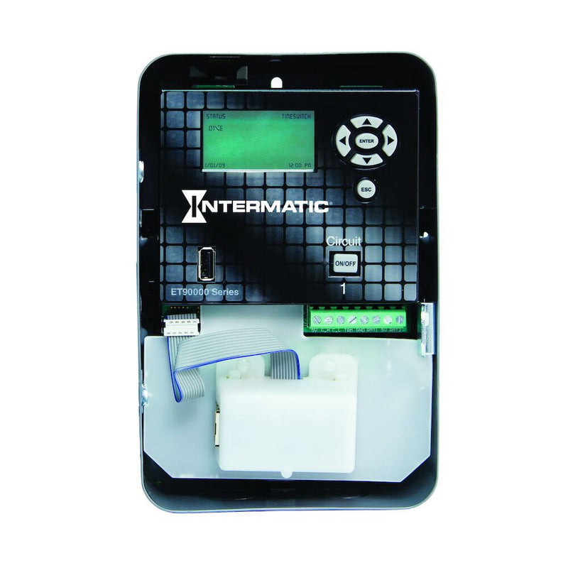 Intermatic ET90115CE Control electrónico astronómico de 365 días, 1 circuito, 120-277 VCA