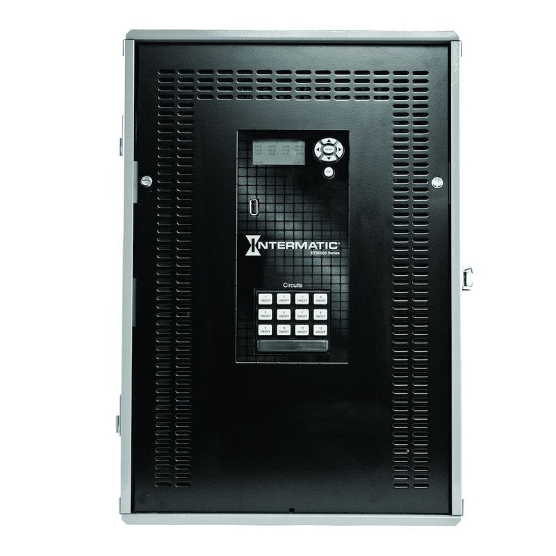 Intermatic ET91215CR Control electrónico astronómico de 365 días, 12 circuitos, 120-277 VCA