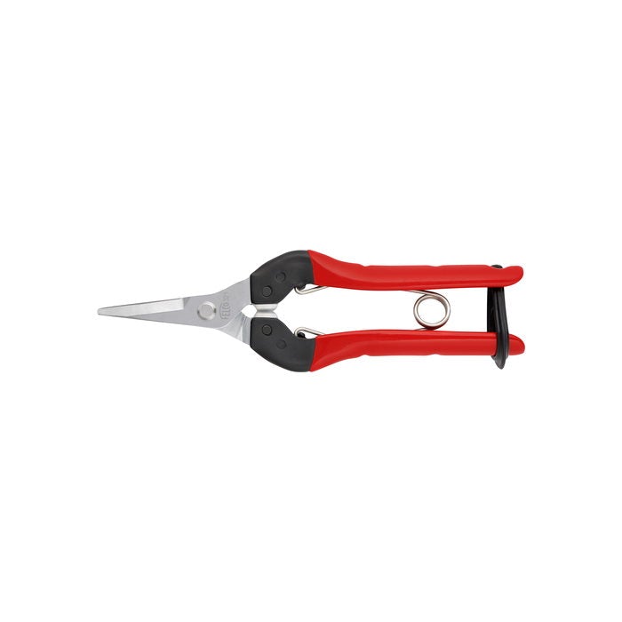 Felco F321 Tijera recolectora con mangos de acero, hoja recta y cromada, 177 mm