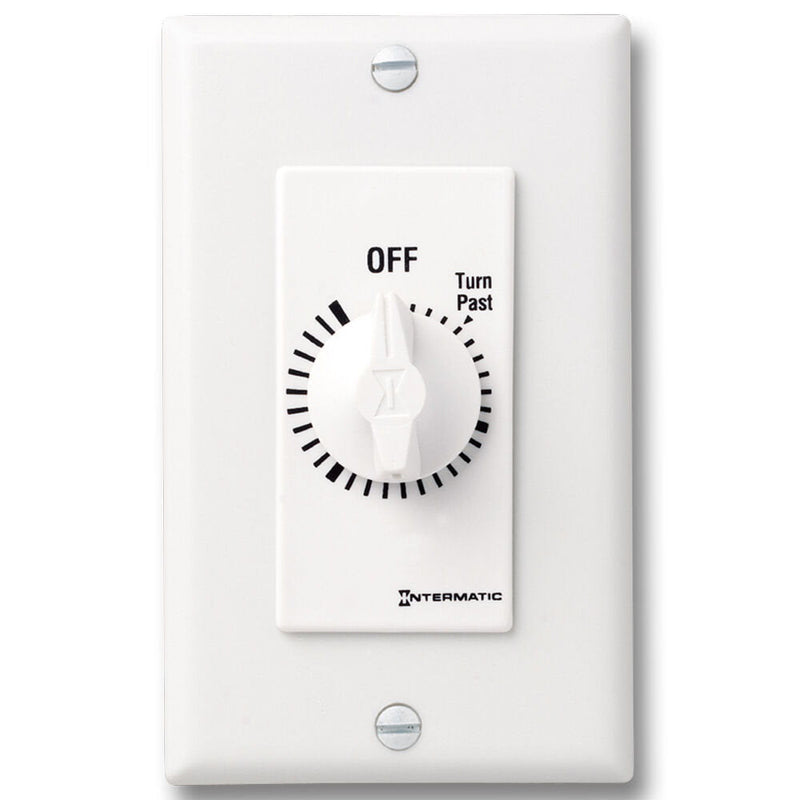 Intermatic FD2HW Spring Wound Countdown Timer, Decorator Style, White