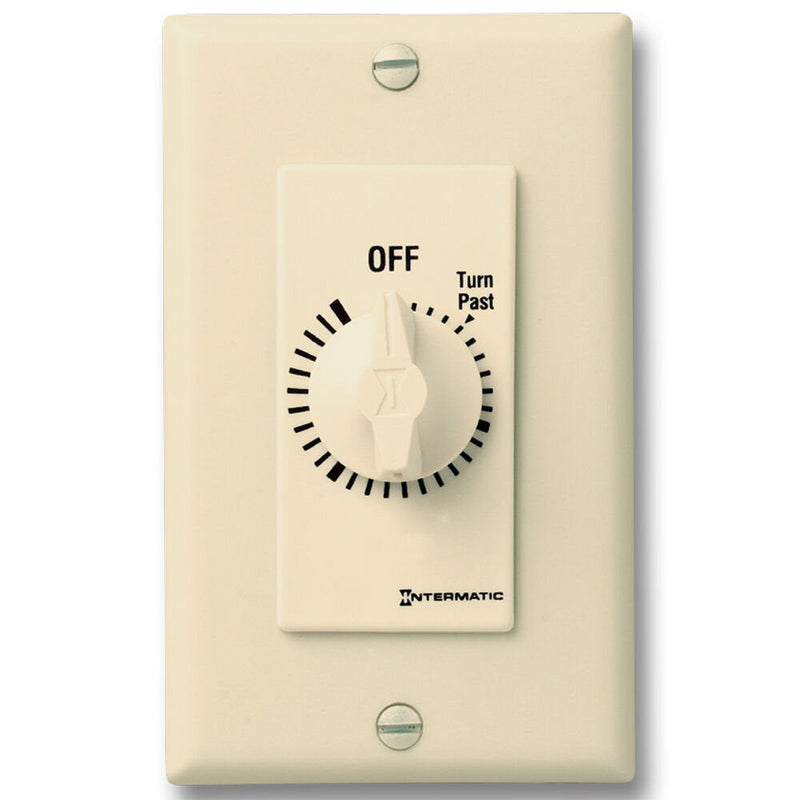 Intermatic FD2H Temporizador de cuenta regresiva con resorte, estilo decorador, marfil