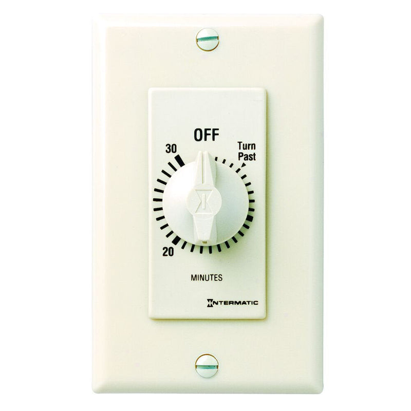 Intermatic FD30MAC Spring Wound Countdown Timer, Decorator Style, Light Almond