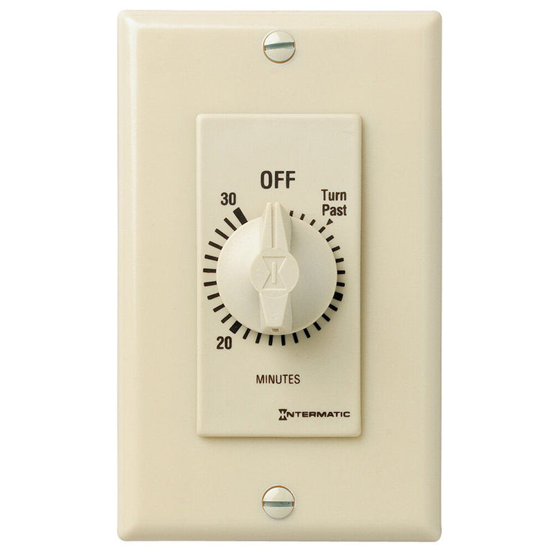 Intermatic FD30MC Temporizador de cuenta atrás con resorte, estilo decorador, marfil