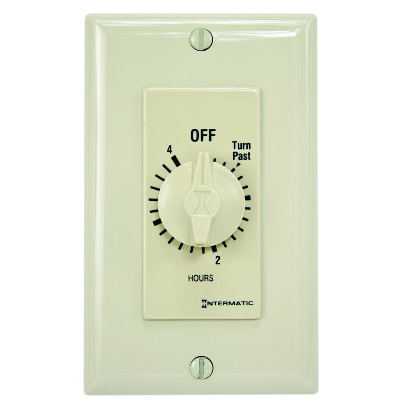 Intermatic FD34H Temporizador de cuenta regresiva con resorte, estilo decorador, marfil