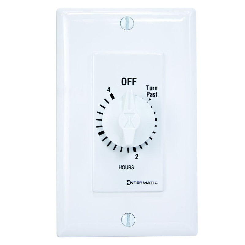 Intermatic FD4HW Temporizador de cuenta regresiva con resorte, estilo decorador, blanco