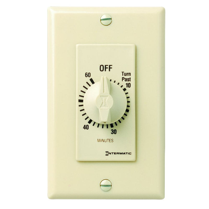 Intermatic FD60MC Spring Wound Countdown Timer, Decorator Style, Ivory