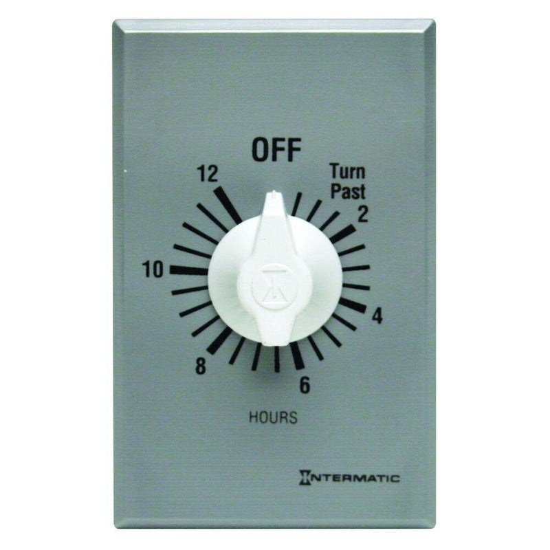 Intermatic FF12HC Spring Wound Countdown Timer, Commercial, Silver