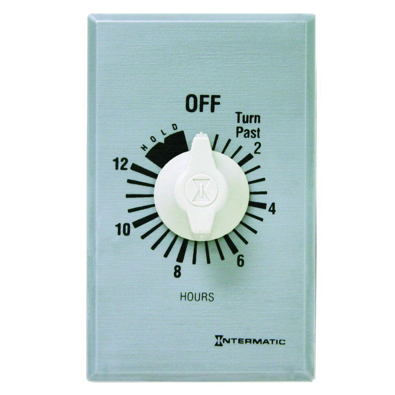 Intermatic - FF12HHC - Spring Wound Countdown Timer, Commercial, Silver
