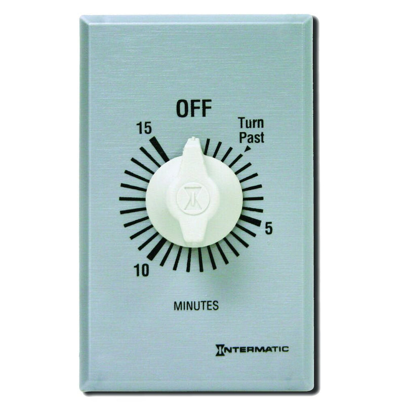 Intermatic - FF315M - Spring Wound Countdown Timer, Commercial, Silver