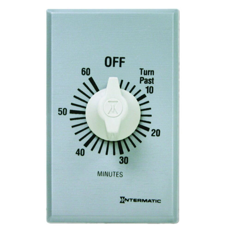 Intermatic FF360M Temporizador de cuenta atrás con resorte, comercial, plateado