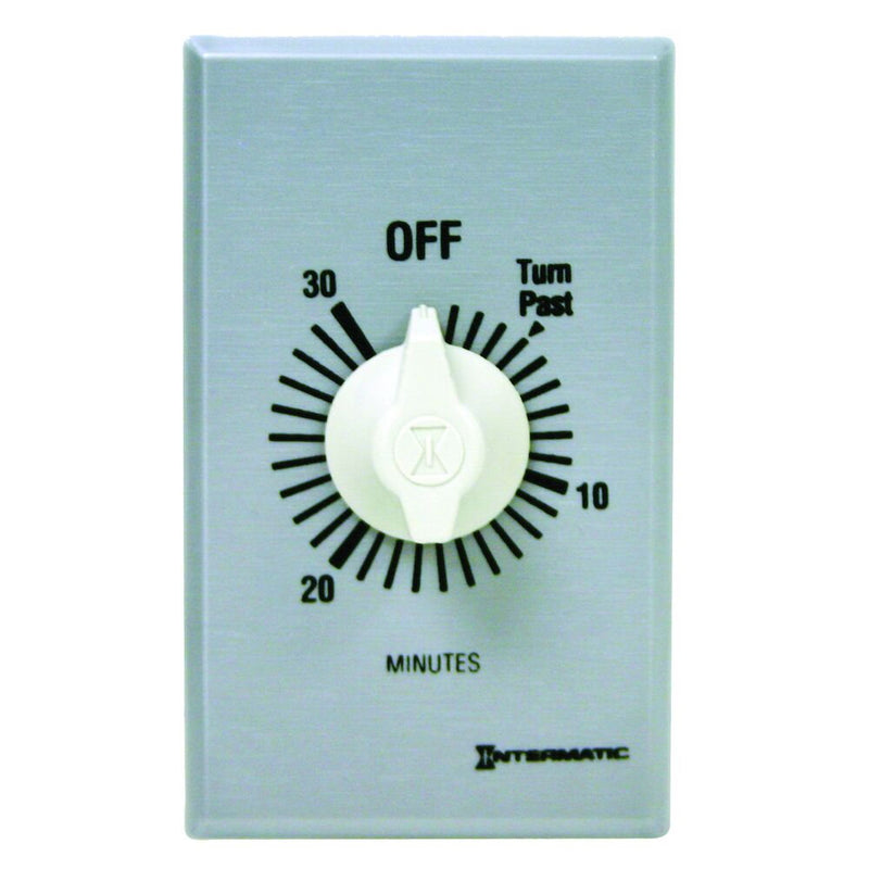 Intermatic FF430M Temporizador de cuenta atrás con resorte, comercial, plateado