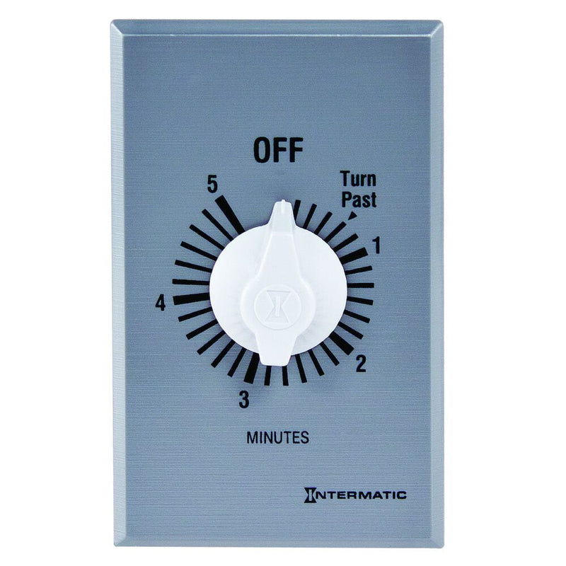 Intermatic FF5M Spring Wound Countdown Timer, Commercial, Silver