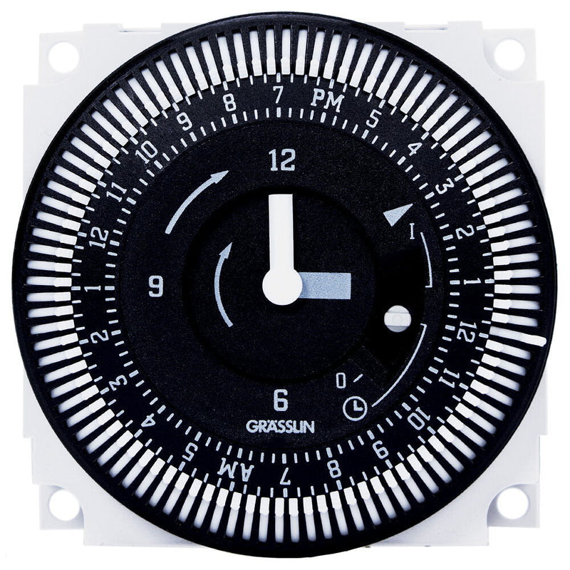 Intermatic FM1STUZH-240U Módulo temporizador electromecánico de montaje en panel, 24 horas, 208/240 V