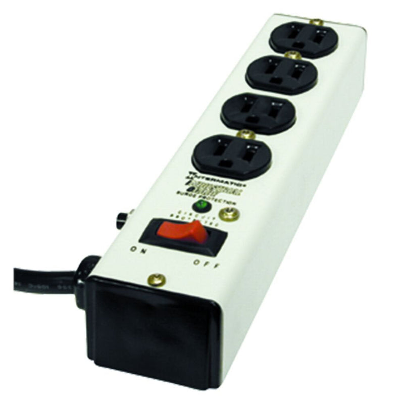 Intermatic - IG112463 - Surge Protective Device, Point-of-use strip, White, 3-Mode, 4 Outlets