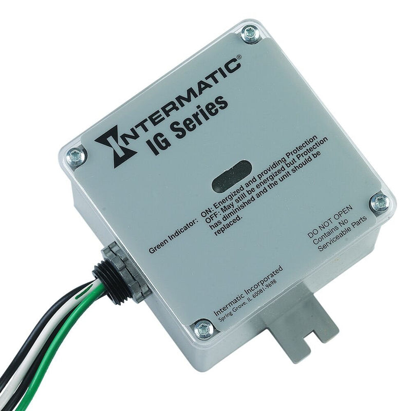 Intermatic IG1240RC3  Surge Protective Device, 6-Mode, 120/240 VAC 1Phase, Type 1 or Type 2