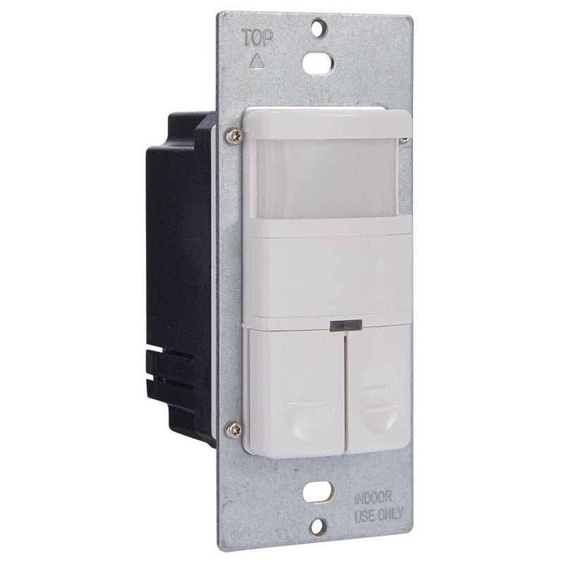 Intermatic IOS-DDR-WH  Commercial Grade Dual Load In-Wall Occupancy Sensor, White