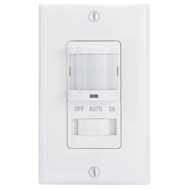 Intermatic IOS-DSIMF-WH  Residential In-Wall PIR Occupancy Sensor, No Neutral Required, White