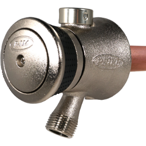 Prier P-114D 4" Cold only TrueTemp Style Hydrant, Satin Nickel; 1/2" MIP x 1/2" SWT - P-114D04