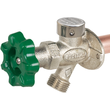 Prier P-164Y 8" Anti-Siphon Wall Hydrant - 1/2" Press Fit - Diamond - P-164Y08