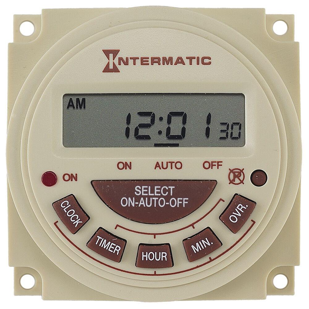Intermatic - PB314EK - 24-Hour 240V Electronic Panel Mount Timer Repla