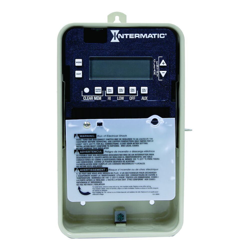 Intermatic PE103  Electronic Pump Motor Controller with Seasonal Adjustment, 4-Circuit, Type 3R Metal Enclosure