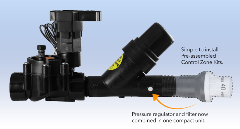 Rain Bird - Filtro regulador de presión RBY100PRF de 1" (RBY)