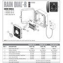Irritrol Rain Dial RD900-INT-R Controlador de riego interior de 9 estaciones