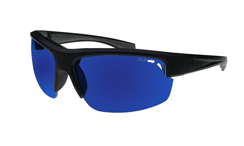 Bomber RG111BM REGGIE-BOMB MATTE BLK FRM / LENTE POLARIZADA ESPEJO AZUL / ESPUMA GRIS