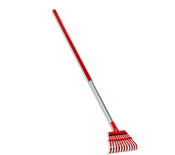 Corona RK 62060 Fixed Tine Shrub Rake, Aluminum Handle, 8-Inch Wide