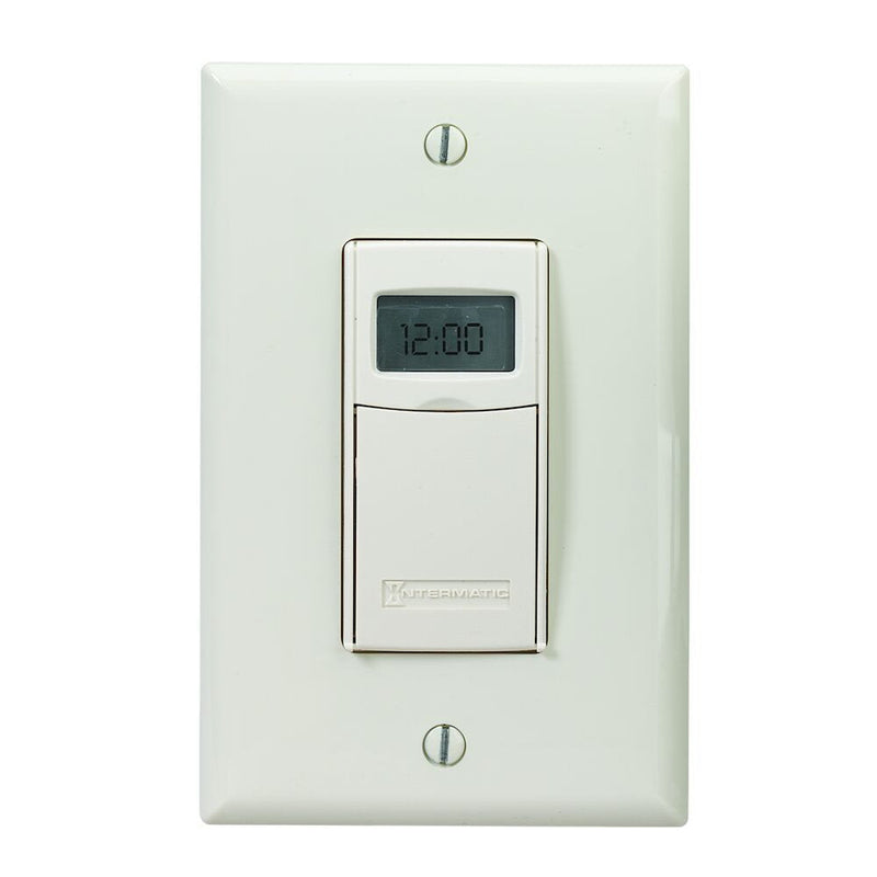 Intermatic - ST01A - 7-Day Heavy-Duty Programmable Timer, 120-277 VAC, Light Almond