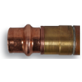 Prier C-144Y 6" Anti-Siphon Wall Hydrant - 1/2" Press Fit - Diamond, Soft Grip Handle - C-144Y06-SGH