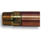 Prier P-114D Hidrante estilo TrueTemp de 10" solo para frío, níquel satinado; 1/2" MIP x 1/2" SWT - P-114D10