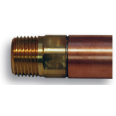 Prier P-254D CC Loose Key Hose Thread Anti-Siphon VB Wall Hydrant; 1/2" MPT x 1/2" SWT  **Lead Free** - P-254DCC