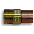 Prier P-254T 4" Loose Key Hose Thread Anti-Siphon VB Wall Hydrant; 3/4" MPT x 1/2" FPT  **Lead Free** - P-254T04