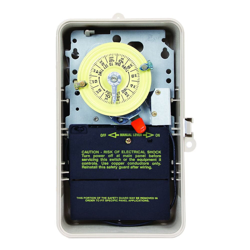 Intermatic - T101P201 - 24-Hour 120V Mechanical Time Switch, Pool Heater Protection