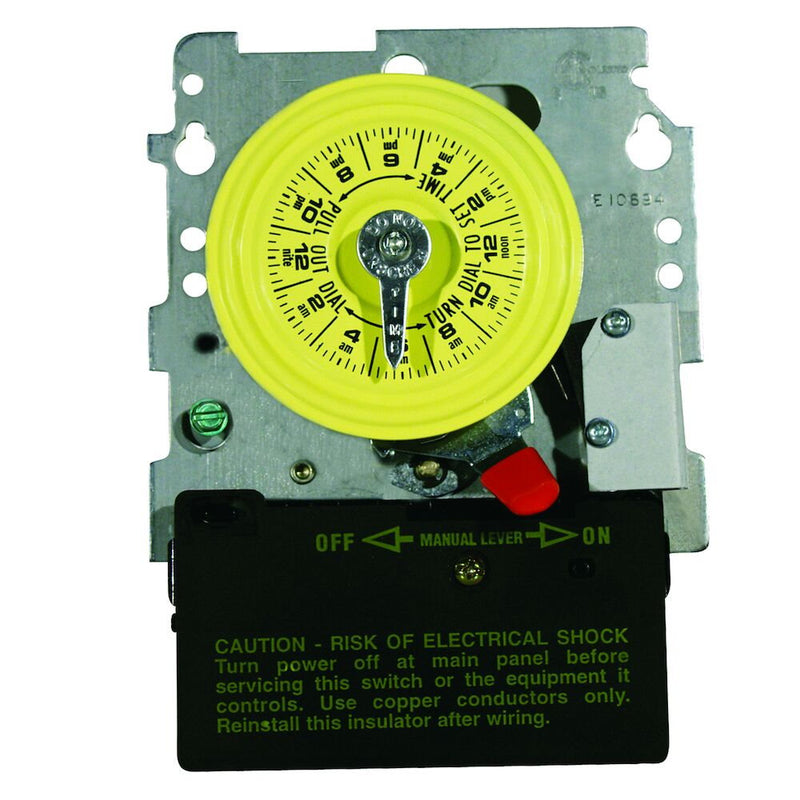 Intermatic T104M201 24-Hour 208-277V Mechanical Time Switch, Mechanism Only