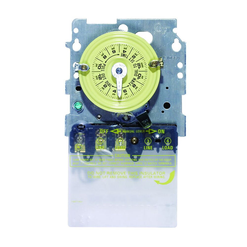 Intermatic T106M Interruptor de tiempo mecánico de 24 horas, 208-277 V, SPDT, solo mecanismo