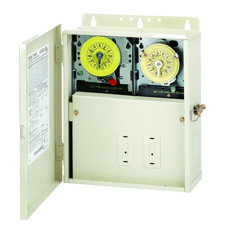 Panel de control Intermatic T12404R con mecanismos T104M201 y T104M