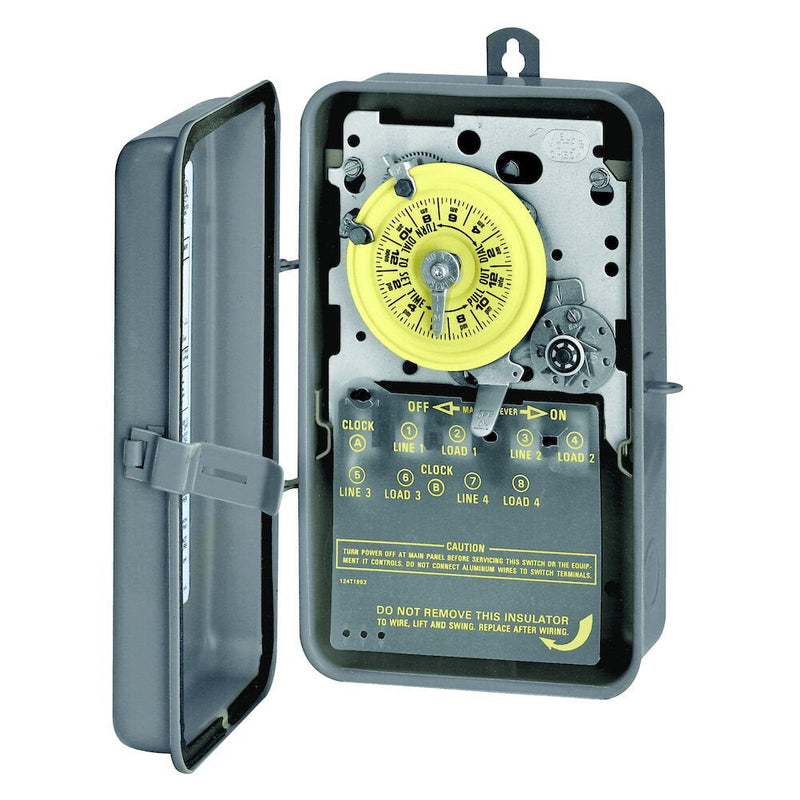 Intermatic - T1472BR - 24-Hour Mechanical Time Switch with Skip-a-Day, 208-277 VAC, Outdoor Metal Enclosure