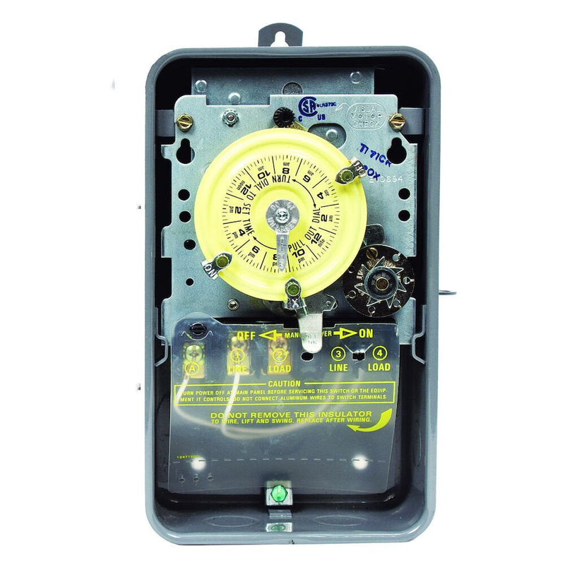 Intermatic T171CR 24-Hour Mechanical Time Switch with Skip-a-Day, 120 VAC, Outdoor Metal Enclosure