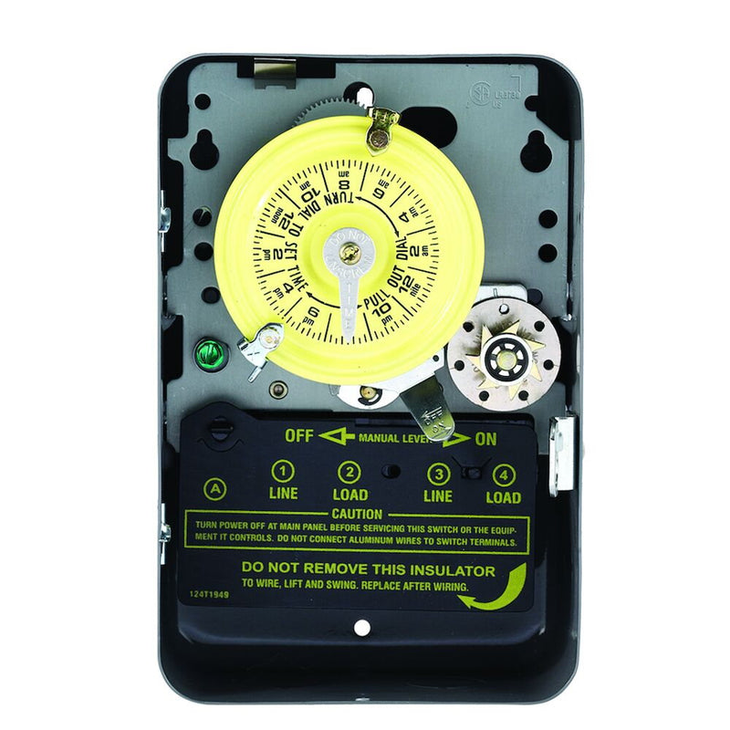Intermatic T175 24-Hour Mechanical Time Switch with Skip-a-Day, 120 VAC, 60Hz, 1 NO/1 NC, Indoor