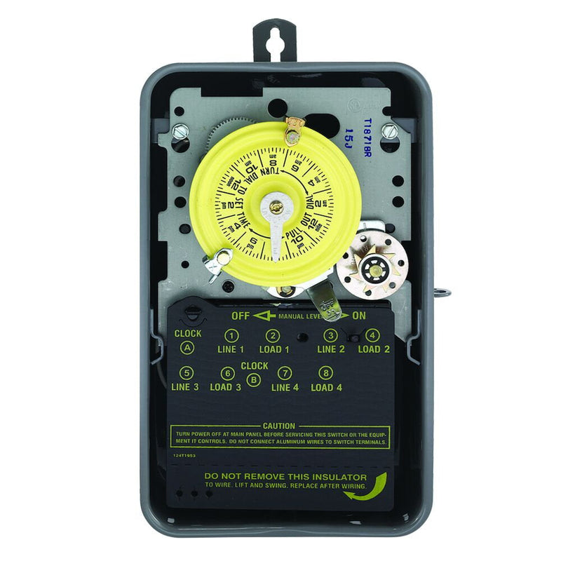 Intermatic T1871BR 24-Hour Mechanical Time Switch with Skip-a-Day, 120 VAC, 2 NO/2 NC, Outdoor
