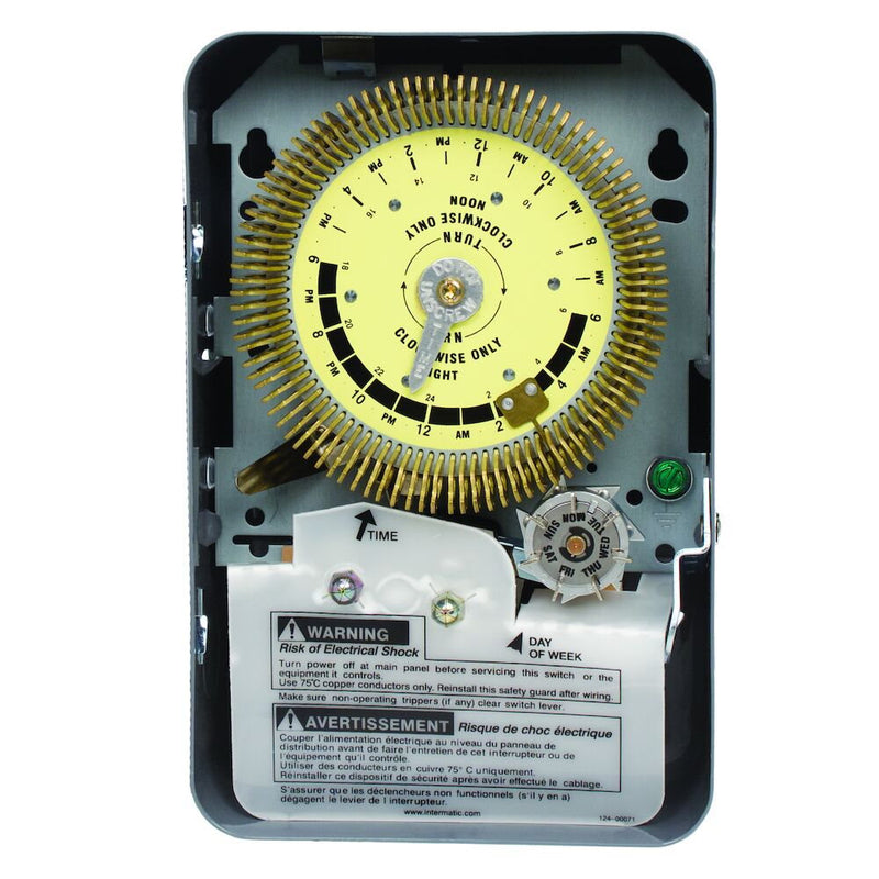 Intermatic - T1975EHD - 24-Hour Heavy-Duty Metal Dial Mechanical Time Switch with Skip-a-Day