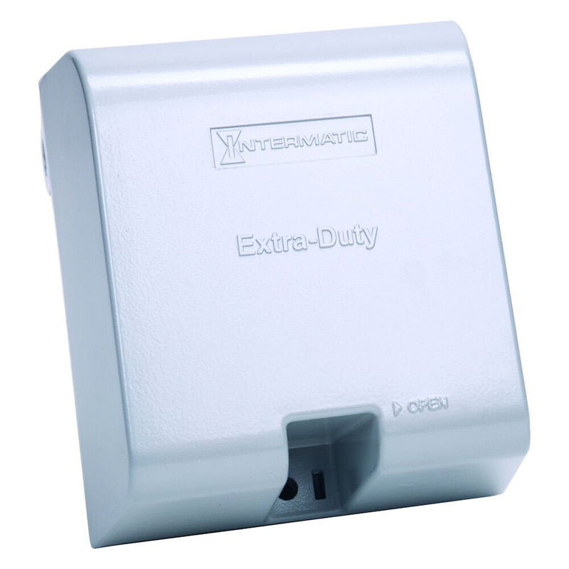 Intermatic WP1250MXD Extra-Duty Die-Cast In-Use Weatherproof Cover, Double-Gang, Vrt, 4.625" Gray